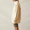 Fear of God Essentials Флисовая толстовка унисекс с высоким воротником и молнией на половину, с принтом логотипа, цвет сливочный FOG-SS21-576