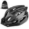 Bicycle Helmet for Highly with Sun 18 Ventilation Impact High Adjustable and Chin Unisex Ultra-Lightweight Adults, Breathable, Visor, Holes,