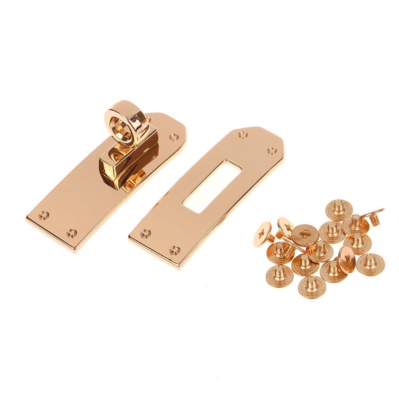 1Set Bag Lock Set Metal Buckles Clasp For Bag Strap Women Handbag Purse Twist Locks Diy Hardware Accessories