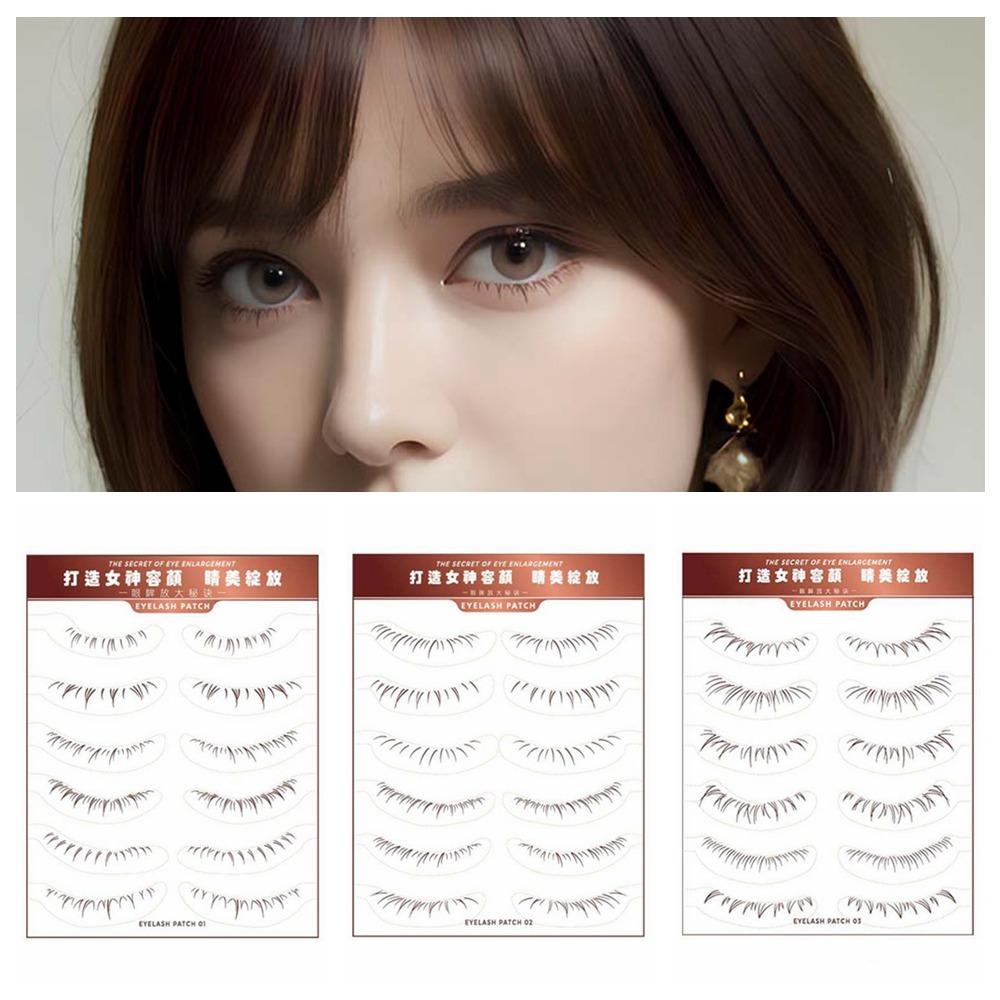 Водная переводная печать Патч для нижних ресниц Инструмент для ленивого макияжа Временные татуировки для нижних ресниц Девочки