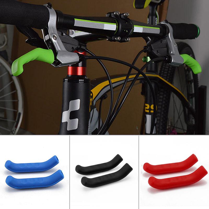 Silicone Anti-slip Bicycle Brake Lever Cover Handle Sleeve Grip Protector 1 Pair