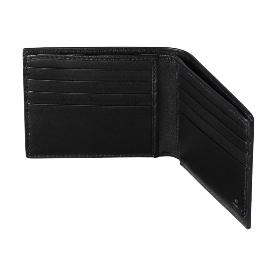 GUCCI GG Emblem Cow Leather Wallet Men's Black 850175-AAFDV-1000