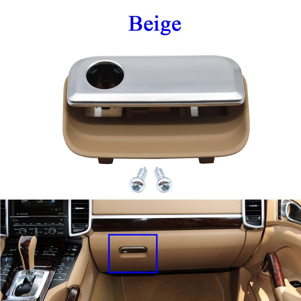 LHD левый водитель автомобиля передний пассажир сторона черный бардачок замок ящик для хранения ручка для Porsche Cayenne 2010-2018