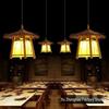 Retro Bamboo Pavilion Chandelier: Creative Chinese Style for Tea Rooms, Corridors, and Outdoor Spaces.