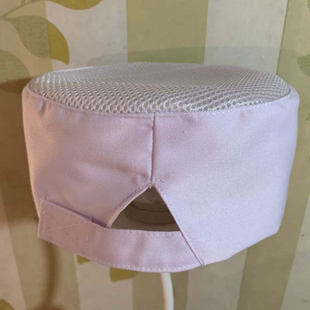 Wear Resistant Chef Flat Top Caps Japanese-Style Head Circumference Breathable Sushi Cap Bakery