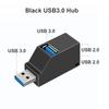 USB 3.0 концентратор адаптер удлинитель мини разветвитель коробка 1 до 3 портов высокоскоростной USB 2.0 для ПК ноутбук U диск кард-ридер