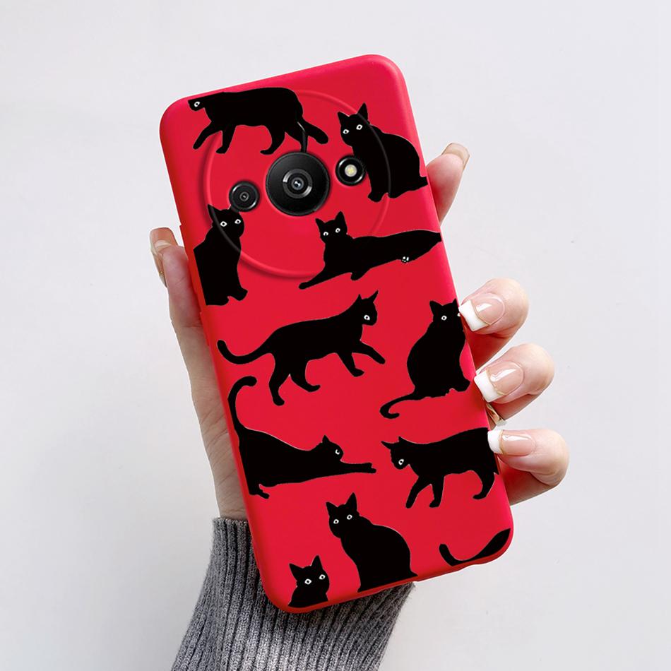 Чехол для телефона Xiaomi Redmi A3 Чехол-футляр Redmi A3 глобальная версия Чехол Мягкий силикон Redmi A3 A 3 RedmiA3 Funda Чехол-кармашек