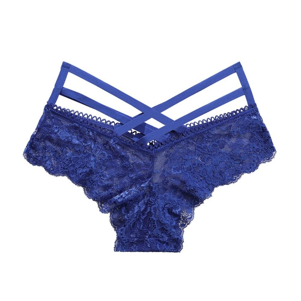 Underwear Women Lace Floral Thong Low-Rise T-back Panties Lace Solid Briefs Female
