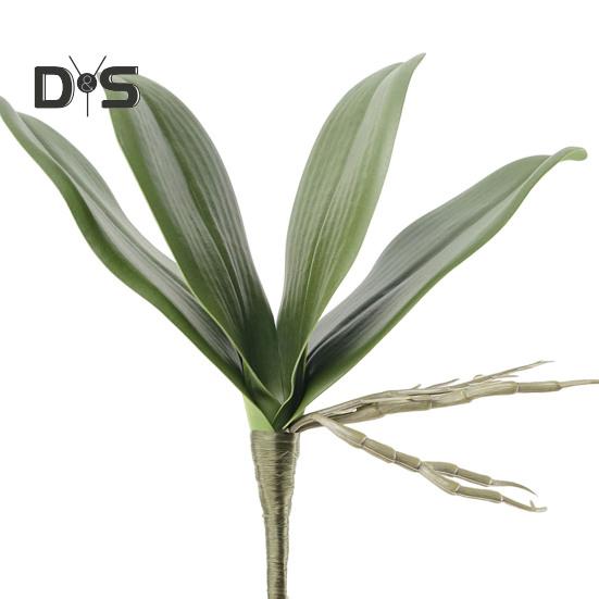 Прозрачная текстура, искусственное растение без полива, яркие поддельные листья орхидеи фаленопсис