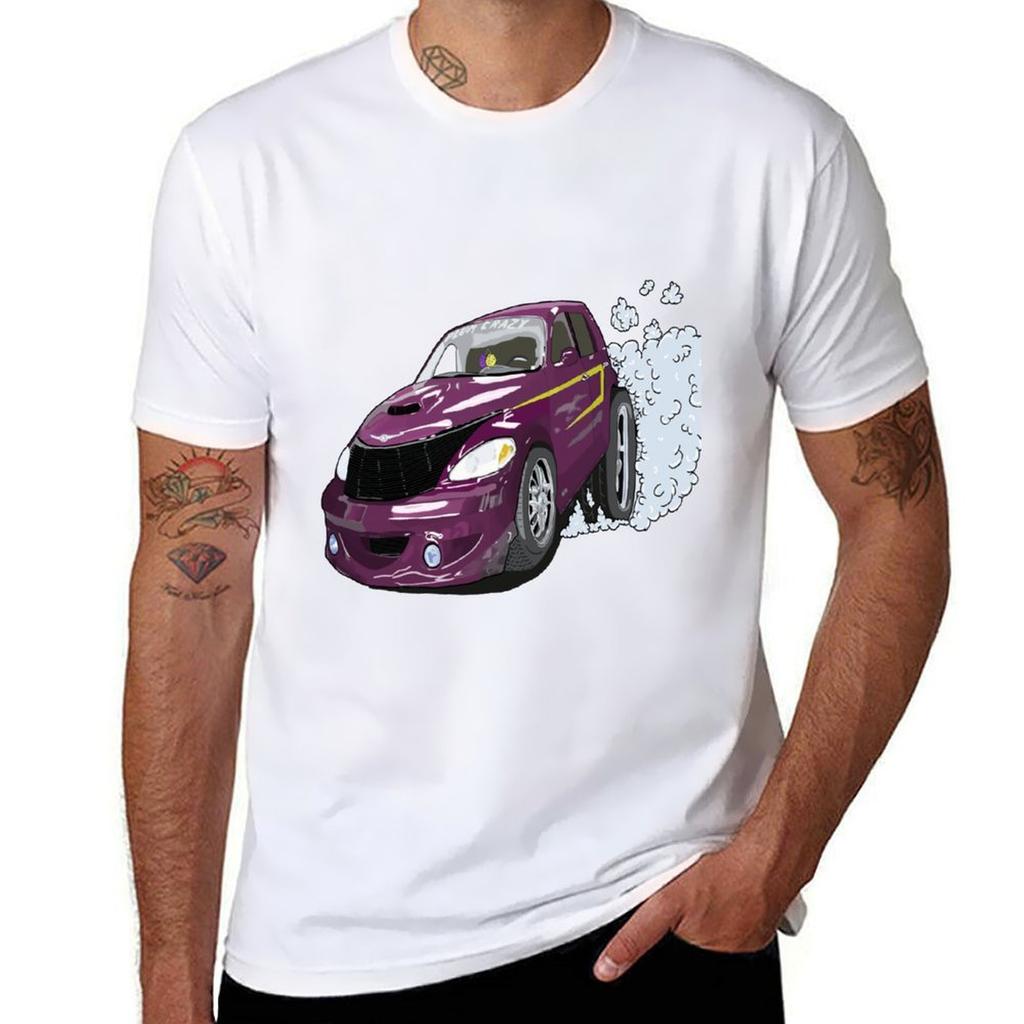 Purple Car Tshirt Utility Casual Work Tshirt