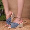 2024 Summer New Women 2024 Sandals Comfortable Sport Sandals Open Toe Non-Slip Cut Out Soft Female Wedges Slippers Plus Size 42