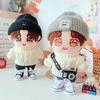 Niannyyhouse Doll Clothes 20cm Dress Up Hat + Sweater + Shorts 3-Piece Set Twisted Sweater for Stuffed Animals Cotton Doll Clothes Doll Baby Clothes