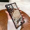Для Samsung S26 S24 A55 5G S25 Ultra Чехол Элегантный Золотой Цветок Лотоса Покрытие Подушка Безопасности Чехол для Телефона для Galaxy S23 S22 S21FE A36 A35