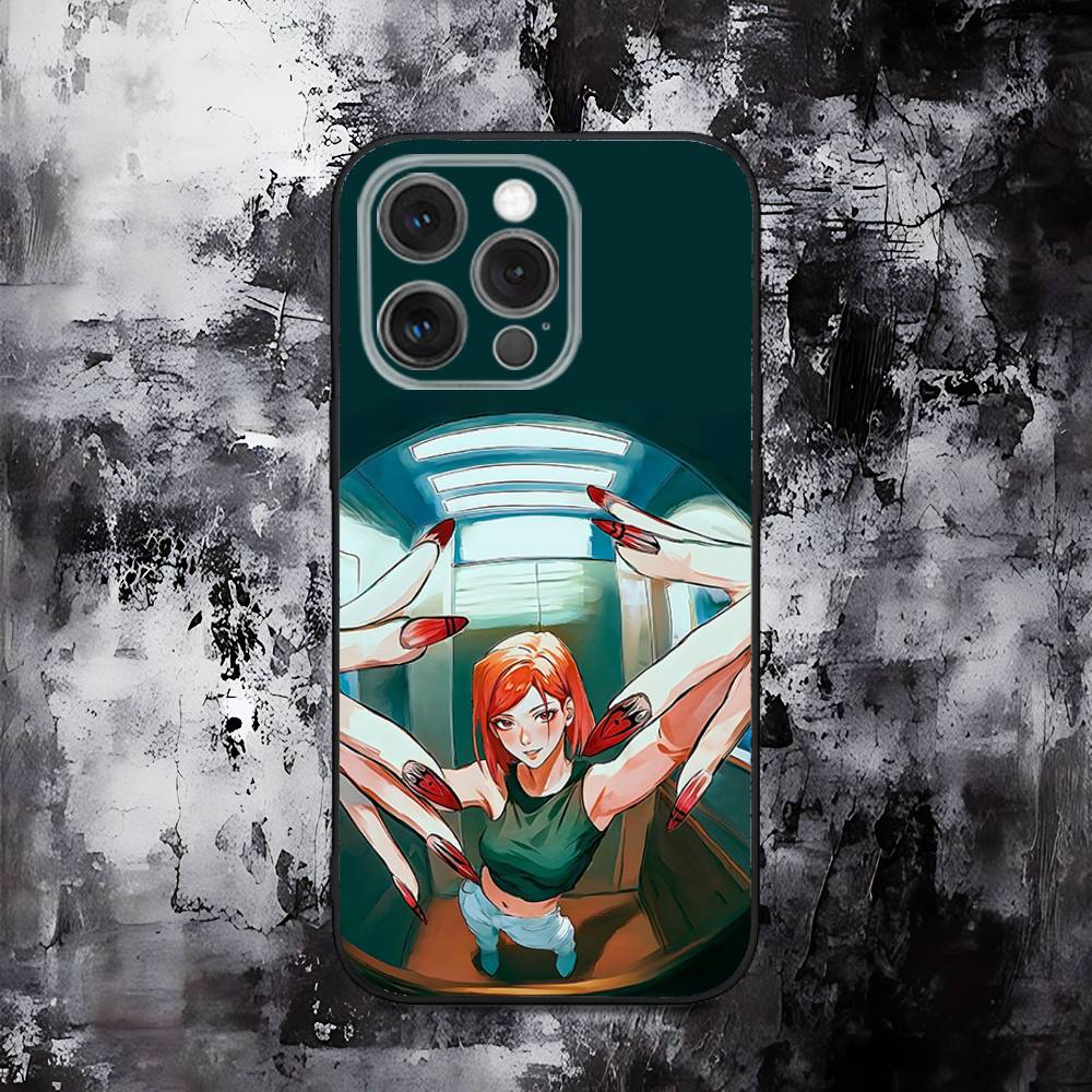 Чехол для телефона Jujutsu Kaisen Нобара Кугисаки Для iPhone 16,15,14,13,12,11,Pro,Max,Plus,X,XS,SE,E,Mini,Мягкий силиконовый черный чехол