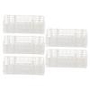 5Set 40‑Hole Plastic Test Tube Rack Assembled Detachable Sample Bottle Rack Holder for Laboratory 20x20mm