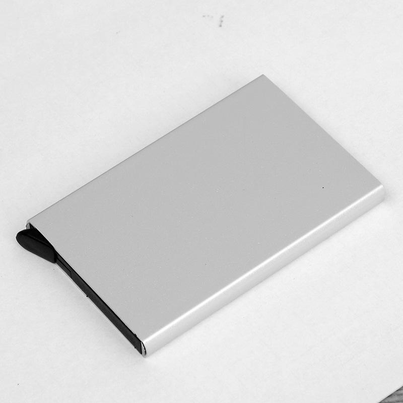 Rfid смарт-кошелек держатель для карт металлический тонкий мужской женский кошелек минималистский кошелек маленький черный кошелек Vallet кошельки для мужчин
