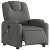 VidaXL Electric Massage Recliner Dark Grey Fabric 3204357
