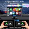 Hippcron Автомобильный плеер Монитор CarPlay Android Авто Мультимедийный плеер 7-дюймовый портативный сенсорный экран Встроенные динамики
