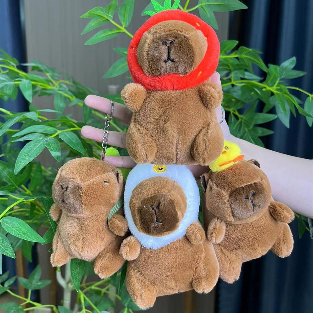 Capybara Plush Keychain Ultra Cuddly Animal Design Perfect For Kids And Animal Lovers