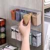 New Wall Hanging Transparent Underwear Panties Storage Box Socks Storage Box Closet Organizer Bedroom Storage