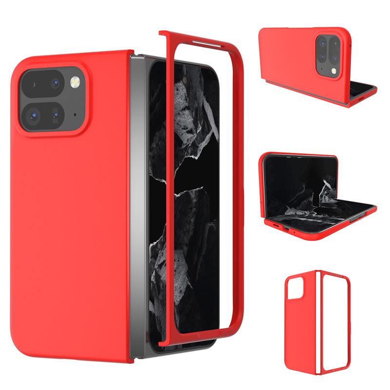 Google Pixel 9Pro Fold Чехол с покрытием "кожа на ощупь", ультратонкий, противоударный