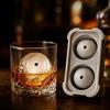 Baseball Ice Cube Tray with Lid Silicone Sphere Mold for Whiskey Cocktails Easy-Release BPA-Free Ice Ball Maker Creative Gift for Sports Fans