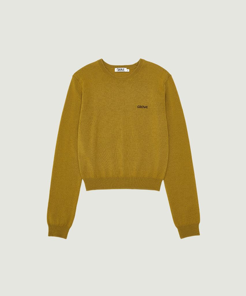 GROVE Elena L/S Knit (Olive)