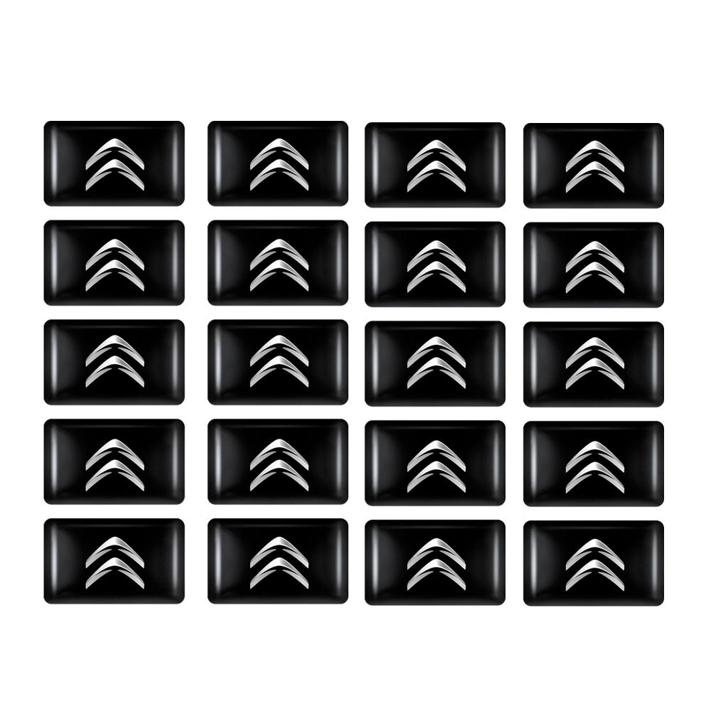 MVDC1 10/20Pcs 3D Styling Car Epoxy Emblem Stickers For Citroen C1 C2 C4 C3 Aircross C5 Aircross Berlingo C-ELYSEE Picasso Accessories