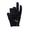 Gamakatsu G Ergo Grip Gloves GM7295 Size L (3-Slice) Black/Black,