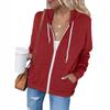 Lightweight Zip Up Hoodies For Women Hooded Sweatshirts Long Sleeve Thin Jacket With Zipper Cardigan
