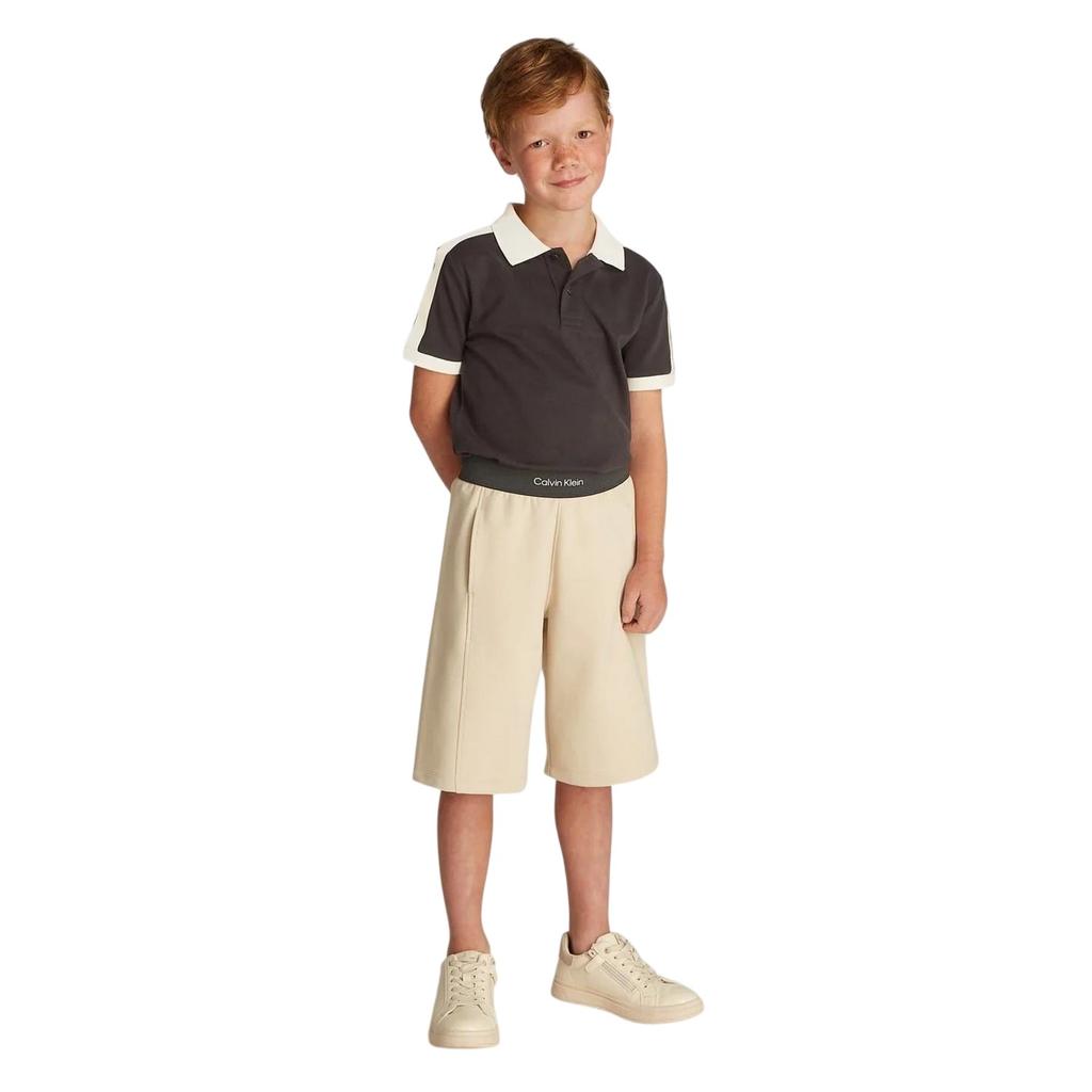 Calvin Klein Childrens/Kids Contrast Detail Regular Short-Sleeved Polo Shirt