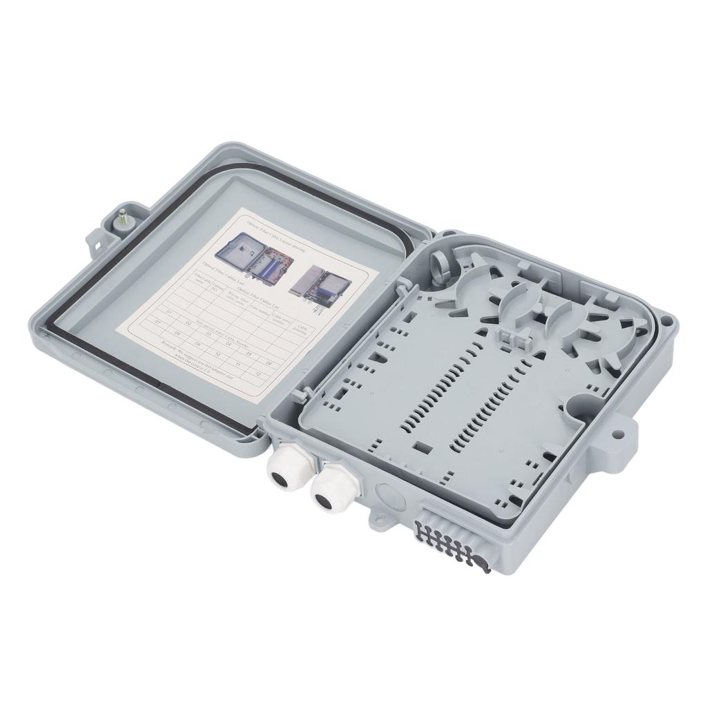 Оптическая распределительная коробка 12 портов Водонепроницаемая волоконно-оптическая коробка-сплиттер для SC FC PLC