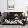 Tokio Hotel Том Каулитц Плед Мягкий Теплый Фланелевый Плед Покрывало для Кровати Гостиной Пикника Путешествия Дома Дивана