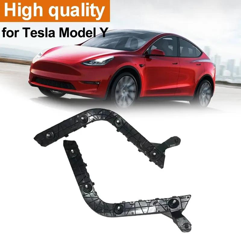 Useful Durable for Tesla Model Y Automobile Rear Bumper Bending Black Bracket Left 1494043-00-A Right 1494044-00-A Car Accessory
