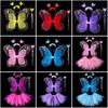 2-8year Children Costume Props Princess Fairy Costume Set Cute Butterfly Skirt Suit  Girls