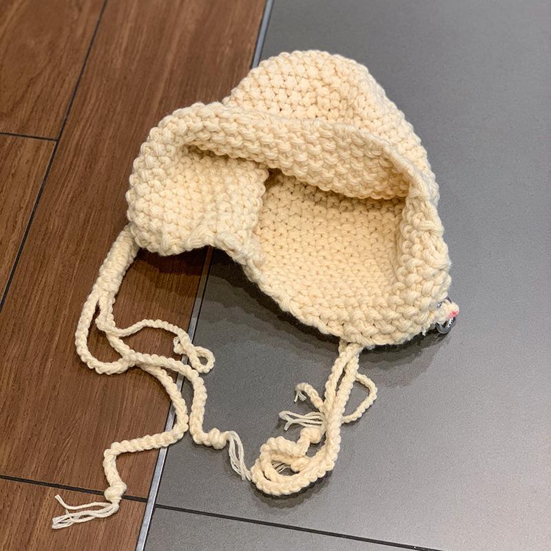 Корейская зимняя теплая шапка-бомбер для женщин, зимняя летчик-шлемник, вечеринка 2000 года, защита ушей, шапки-ушанки, русские шапки-ушанки