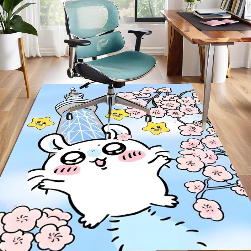 Chiikawa Design Area Rug - Non-Slip, Soft & Cozy Floor Mat for Living Room, Bedroom, Office - Indoor/Outdoor Decorative Carpet