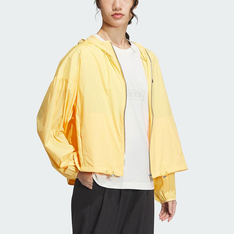 adidas Куртка-ветровка Женские топы Желтый IM8836