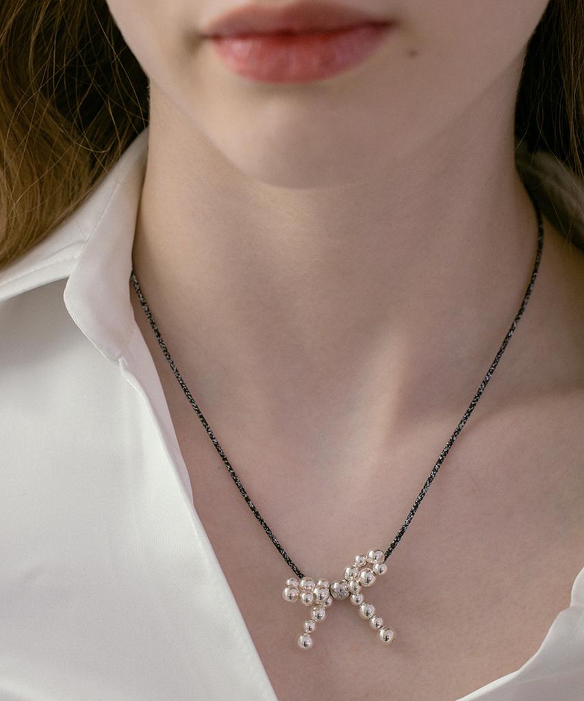 Ожерелье-цепочка с лентой Tatiana Ball Ribbon String Necklace Nz2092