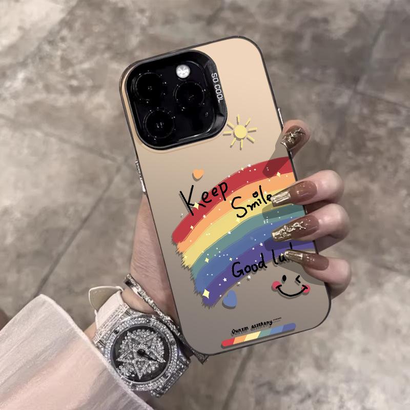 Подходит для чехла на мобильный телефон Apple 11 iphone11plus новый 11promax милый 11 свежий радуга улыбка