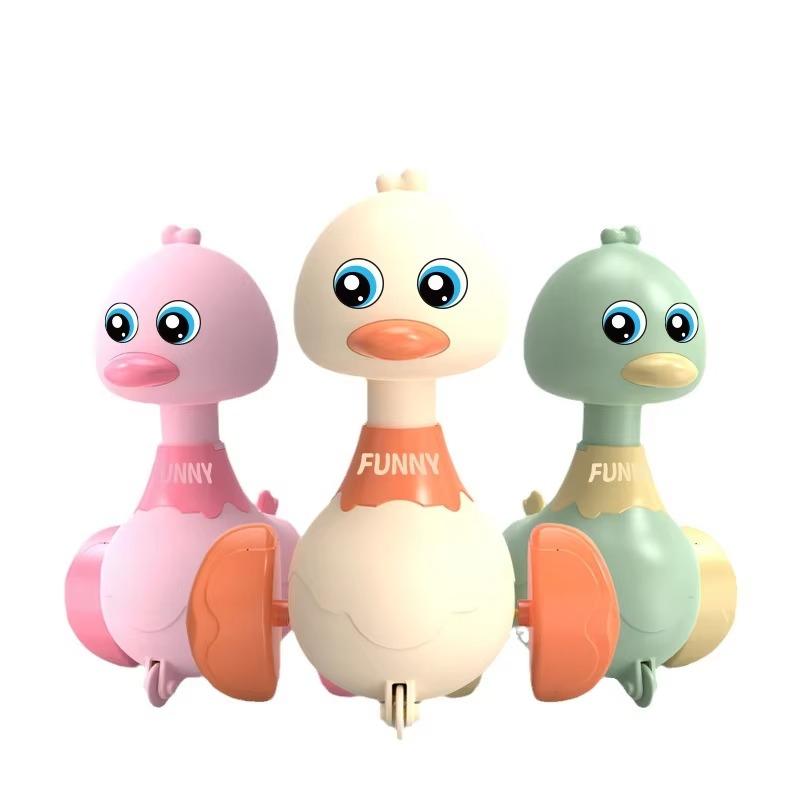 Игрушки для малышей, обучающие лазанию, 1 шт., игрушки для утенка, тянущие назад автомобиль, инерционное скольжение, обучающие ползанию, милые детские игрушки