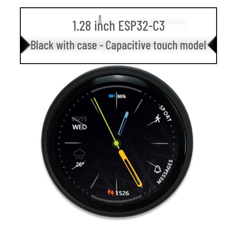 ESP32-C3 Dev Board with 1.28" Round LCD Touchscreen, WiFi, and Bluetooth Module