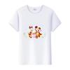 Casual Disney Cartoon Minnie Summer Blouses Men T-shirt White 2000s Tees Women Tshirt Ladies Mickey Mouse Tops Oversized Clothes
