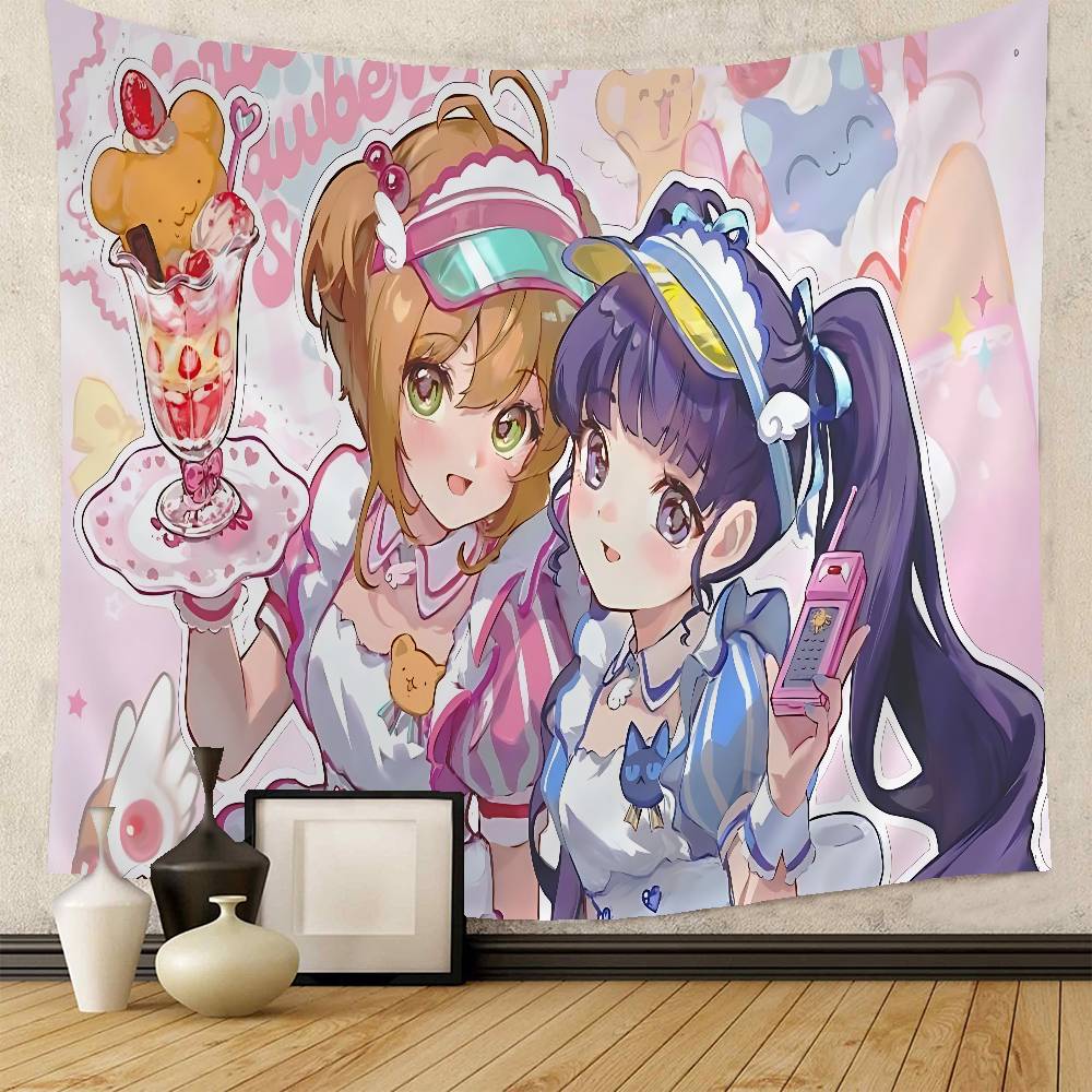 Cardcaptor Anime Sakura DIY Wall Tapestry For Living Room Home Dorm Decor Wall Art Decor