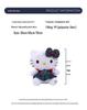 Кросс-бордер Джинсовое платье Плюшевая игрушка KT Cat Украшение