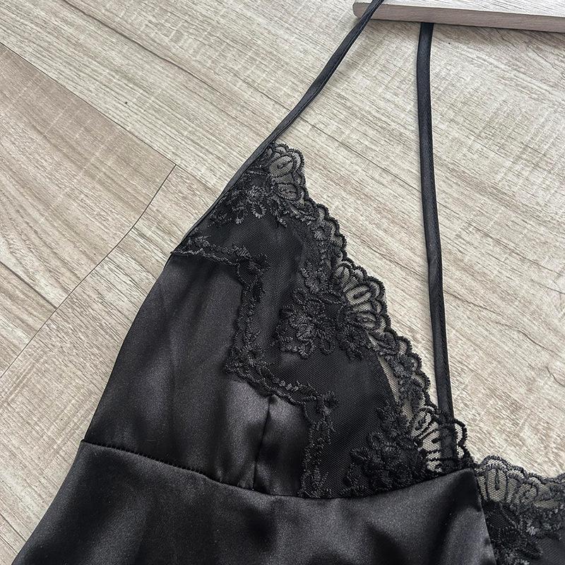 Длинная простая имитация шелковой пижамы с перевязью для женщин, сексуальная модная пижама для ванной