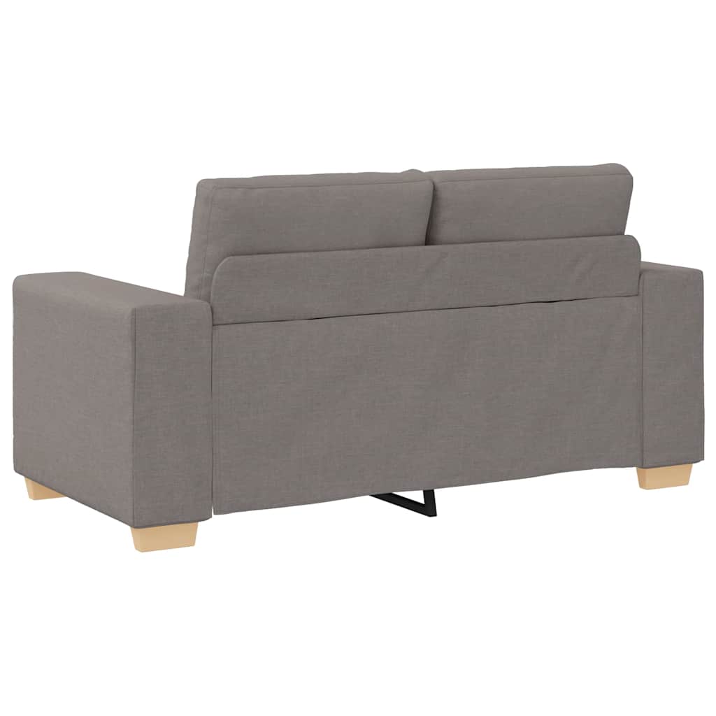 Loveseat Sofa Taupe 160x77x82 cm Fabric
