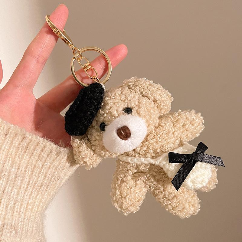 Festive Activities Plush Pendant Gift Backpack Bear DIY Dressup Doll Keychain Bag Accessories