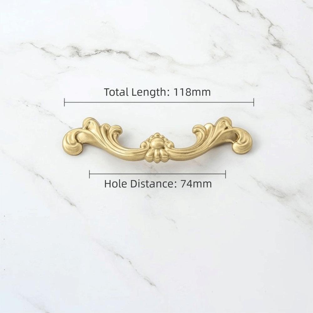 Solid Brass Cabinet Pulls Antique Bronze Finish Drawer Knobs Durable Wardrobe Handles Bedroom Use