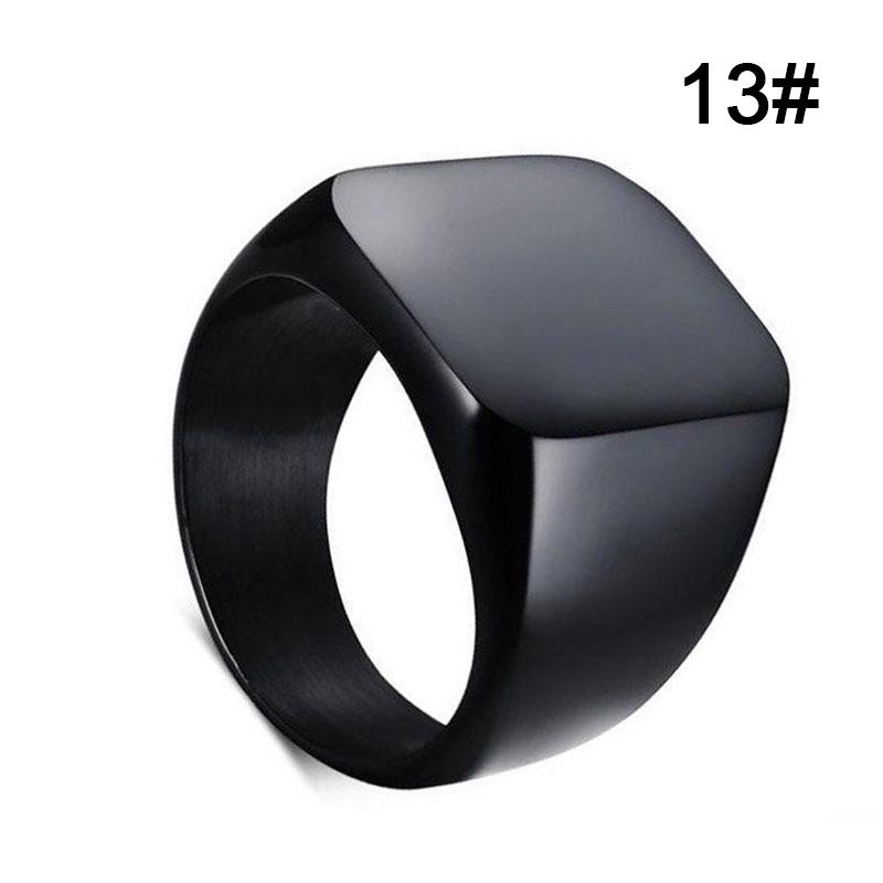 Мужское ювелирное кольцо, простые кольца из нержавеющей стали, цельное полированное классическое модное обручальное кольцо